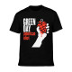 Men's Green Day American Style T shirt Black