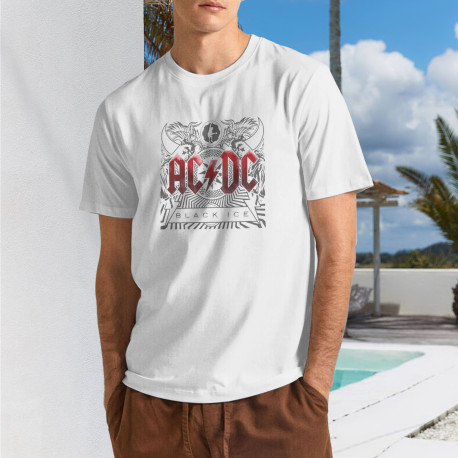 Men's AC/DC Rock T shirt White