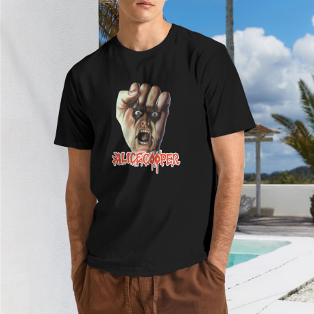 Men's alice cooper T shirt Black