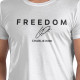 Men's Freedom Charlie-Kirk Signature T shirt White