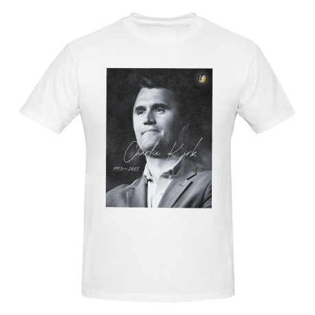 Men's Charlie-Kirk T shirt White