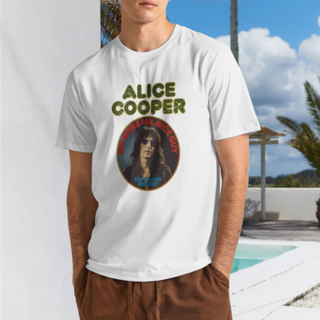 Men's alice cooper T-shirt Whites