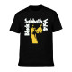 Men's Black Sabbath Black Graphic T-shirts Black