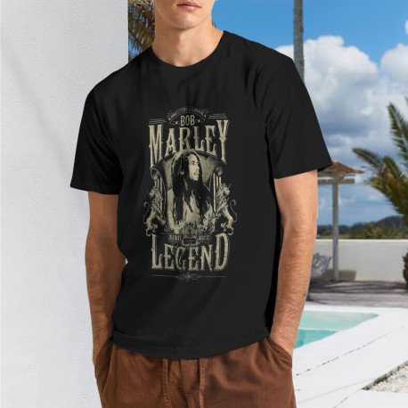 Men's Bob Marley One Love Rocks Shirts Black