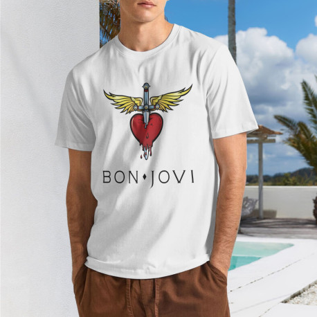 Men's Bon Jovi Rocks T-shirts White